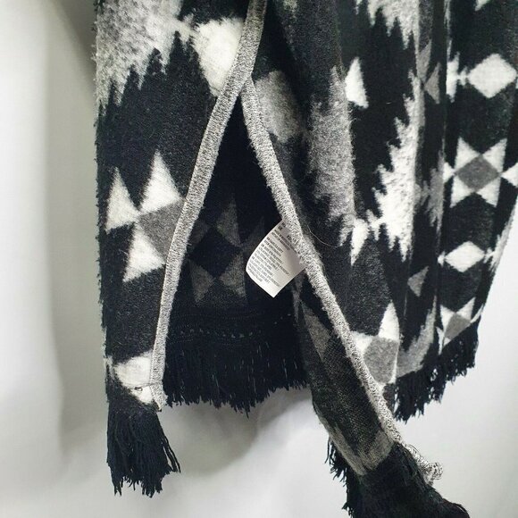 American Eagle AEO Wool Blend Southwestern Aztec Western Open Front Sweater XS/S - Picture 4 of 7